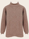 Tulip Wool Half Neck Knit Turtleneck Brown - ARIFF - BALAAN 2