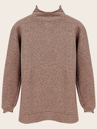 Tulip Wool Half Neck Knit Turtleneck Brown - ARIFF - BALAAN 2