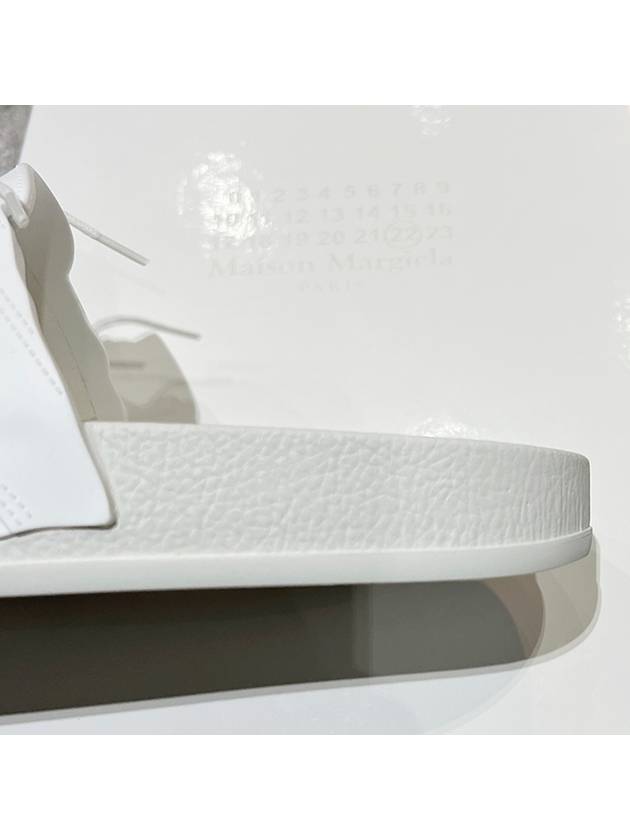 Men's Lace Up Pool Slippers White - MAISON MARGIELA - BALAAN 8