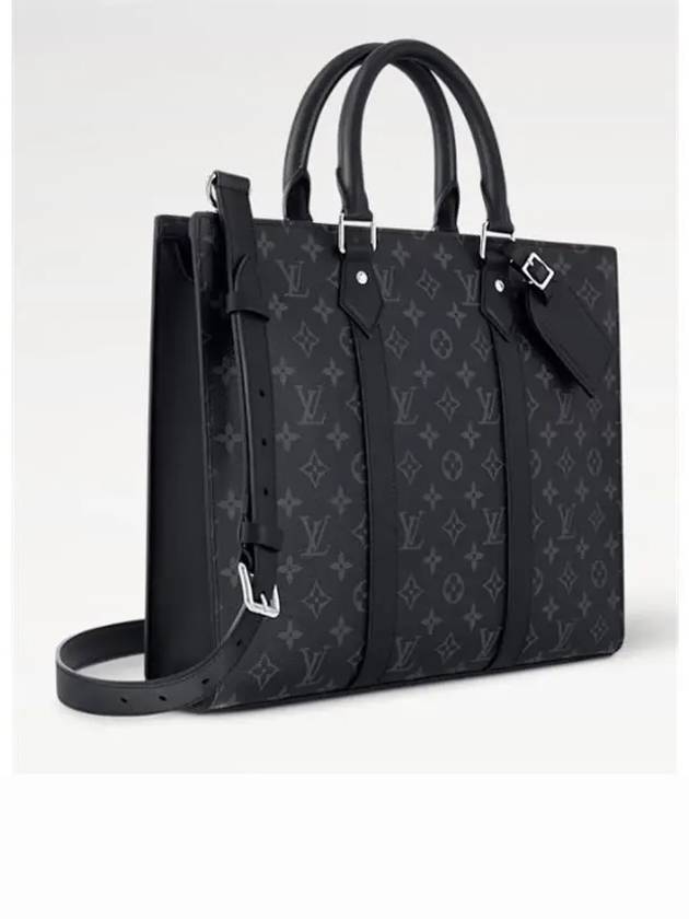 Sac Flat Horizontal Zippe Brief Case Black - LOUIS VUITTON - BALAAN 3