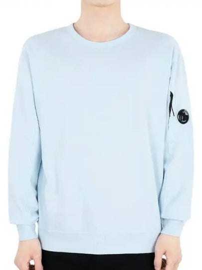 Light Fleece Sweatshirt Light Blue - CP COMPANY - BALAAN 2