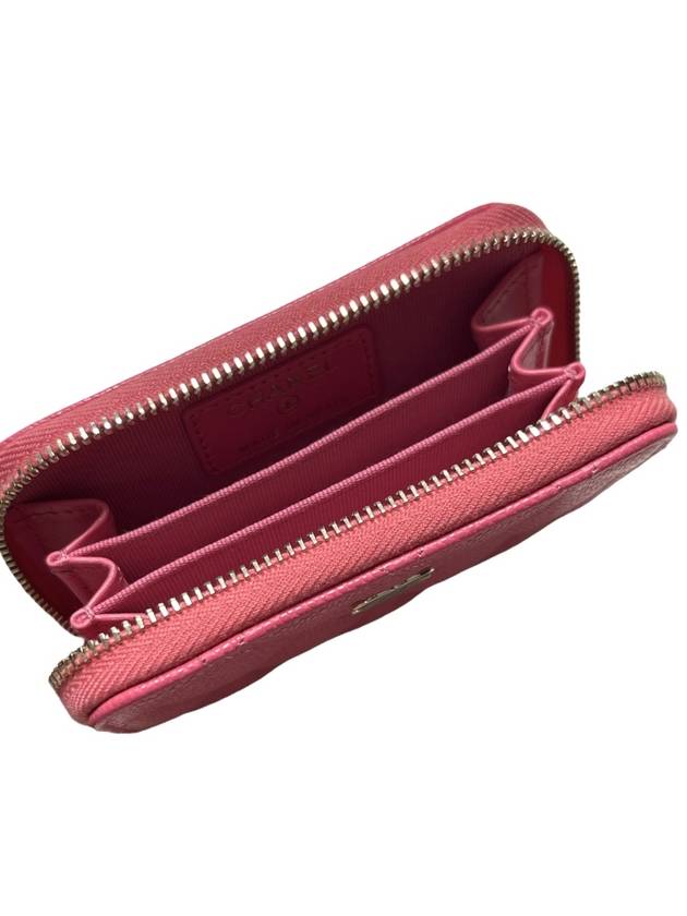 Classic caviar zipper card wallet pink AP0216 Kleotok - CHANEL - BALAAN 5