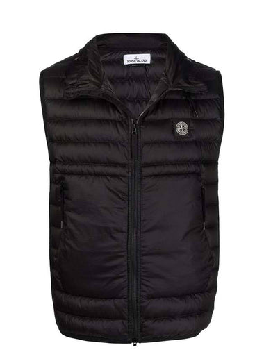 Wappen Patch Ripstone Nylon Padding Vest Black - STONE ISLAND - BALAAN 1