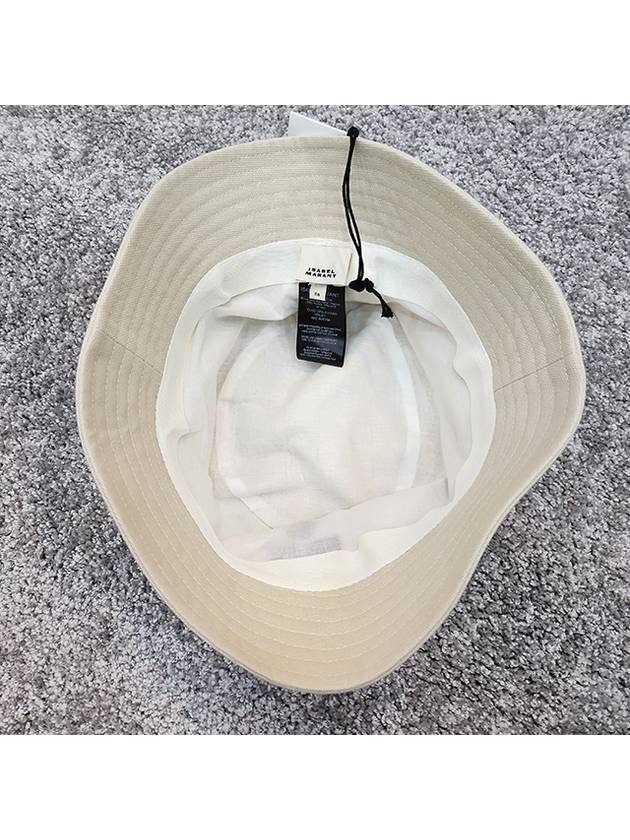 Haley Logo Bucket Hat Ivory - ISABEL MARANT - BALAAN 7