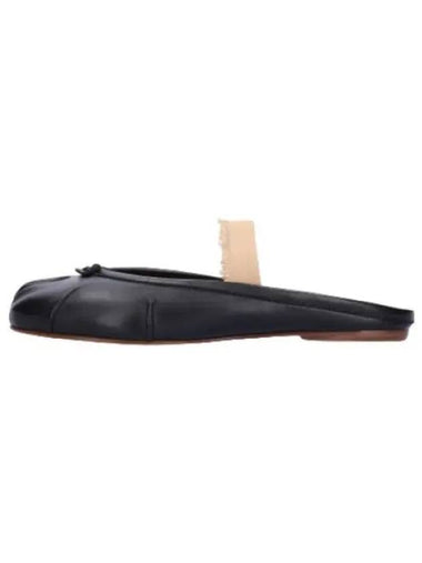 Tabi Ballerina Elastic Band Mule Black Nude - MAISON MARGIELA - BALAAN 1