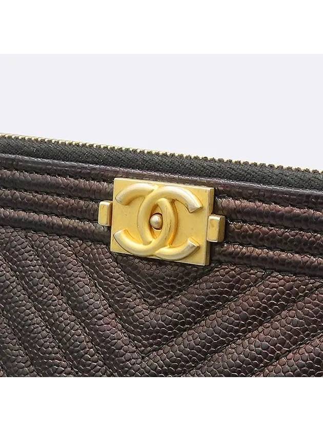 A84406 Black color boy caviar gold plated new medium clutch - CHANEL - BALAAN 4