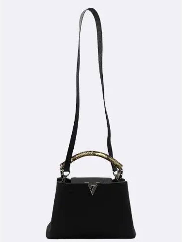 N92040 Black Color Capucine BB Python Handle Tote Bag Shoulder Strap 2WAY - LOUIS VUITTON - BALAAN 3