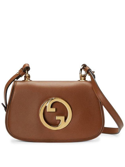 Blondie Small Leather Shoulder Bag Brown - GUCCI - BALAAN 2