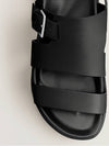 425 size CORENTIN buckle sandals black 202970ZH logoless design - HERMES - BALAAN 7