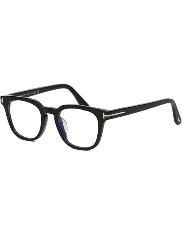 Blue light blocking glasses frame TF5999KB 001 black square Asian fit horn rim Namgoong Min - TOM FORD - BALAAN 7