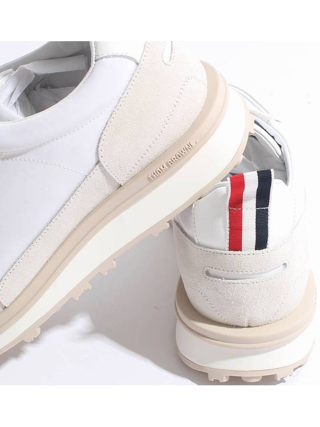 Alumni Eco Nylon Sneaker Tonal White Fun Mix - THOM BROWNE - BALAAN 5