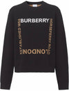 Horseferry Square Wool Blend Jacquard Knit Top Black - BURBERRY - BALAAN 2