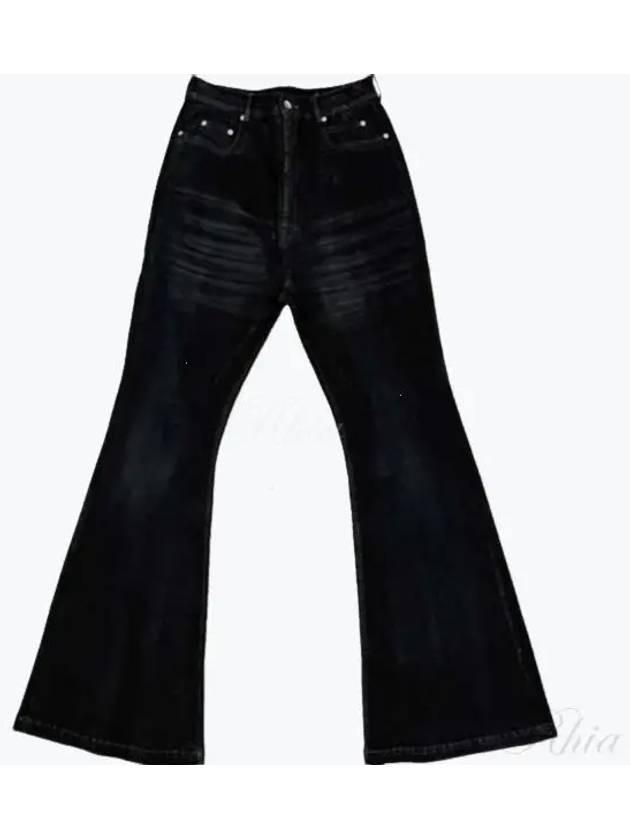 DRKSHDW Bolan Flare Denim Pants DU02D2365 Black - RICK OWENS - BALAAN 1