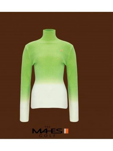 Knit Sweater Orange Label Gradient Ribbed Polar Knit GP80356 - MAHES - BALAAN 1