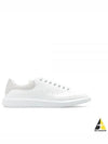 Oversized Leather Low Top Sneakers White - ALEXANDER MCQUEEN - BALAAN 2