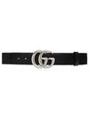 Maxi GG Marmont Logo Belt Black - GUCCI - BALAAN 2