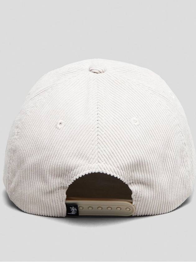 AU Australia TWO DICE Corduroy Low Pro Cap ST7M0079 White Sand ONE SIZE - STUSSY - BALAAN 2