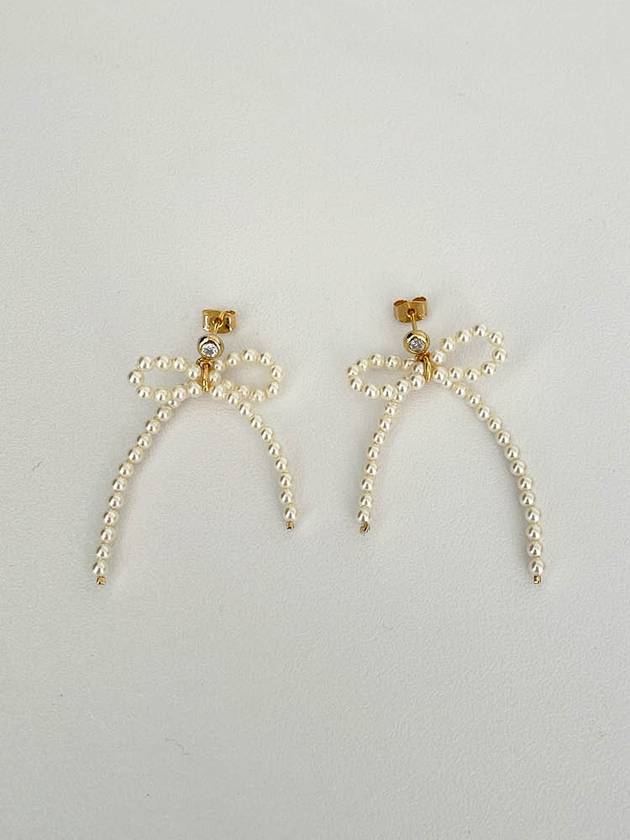 Tie A Bow Pearl Earrings - ELYONA - BALAAN 2