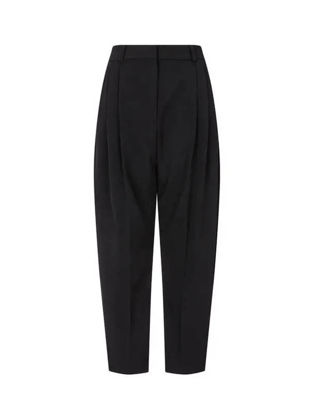 STELLA McCARTNEY Two Tuck Tapered Crop Pants Black - STELLA MCCARTNEY - BALAAN 1