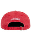 Pigment Print S Logo 6 Panel Cap Red FW23H108 - SUPREME - BALAAN 2