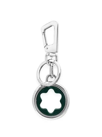 Spinning Emblem Key Holder Silver Green - MONTBLANC - BALAAN 1