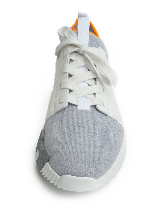 Men's Depart Low Top Sneakers Gris Blanc - HERMES - BALAAN 7