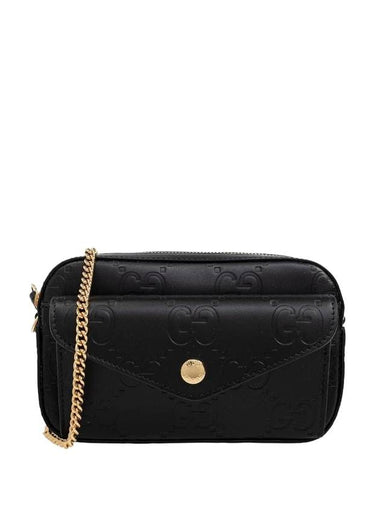 GG Super Mini Shoulder Bag Black - GUCCI - BALAAN 1