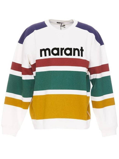 Mayoan Logo Striped Sweatshirt Ocher - ISABEL MARANT - BALAAN 1