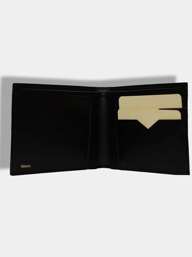 Bifold 6 leather half wallet dark brown - VALEXTRA - BALAAN 3