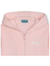 Kids Logo Hooded Jacket Light Pink - KENZO - BALAAN 5