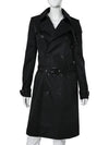 Gabardine Classic Saint Gabardine Trench Coat Black - SAINT LAURENT - BALAAN 2