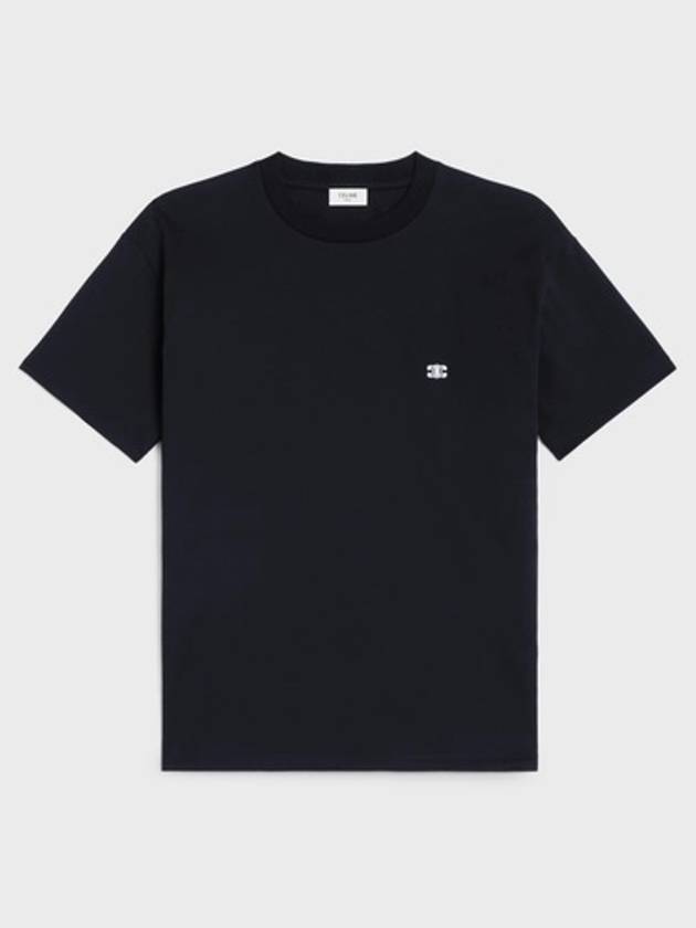 Triomphe Loose Logo Short Sleeve T-Shirt Black - CELINE - BALAAN 2