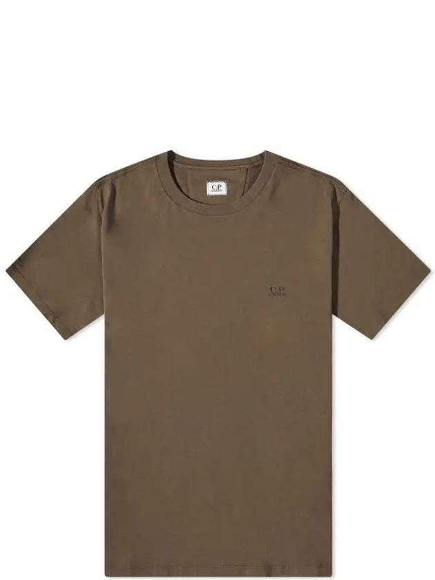 Jersey Small Logo Cotton Short Sleeve T-Shirt Ivy Green - CP COMPANY - BALAAN 1