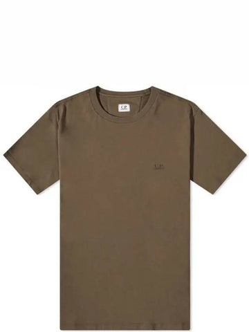 Jersey Small Logo Cotton Short Sleeve T-Shirt Ivy Green - CP COMPANY - BALAAN 1