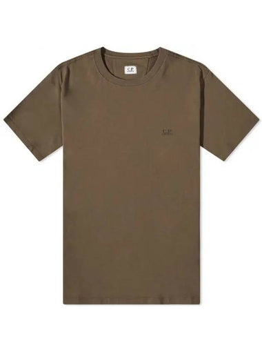 Jersey Small Logo Cotton Short Sleeve T-Shirt Ivy Green - CP COMPANY - BALAAN 1