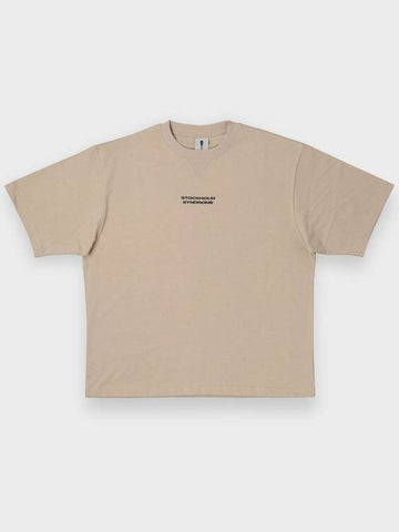 TRIANGEL RIB TEE BEIGE - STOCKHOLM SYNDROME - BALAAN 1