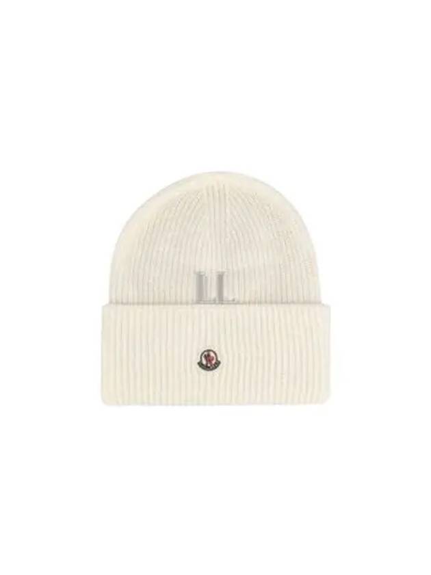 Wool Beanie White - MONCLER - BALAAN 2