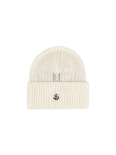 Wool Beanie White - MONCLER - BALAAN 2