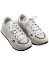 Suede Low Top Sneakers Silver Monilli - BRUNELLO CUCINELLI - BALAAN.