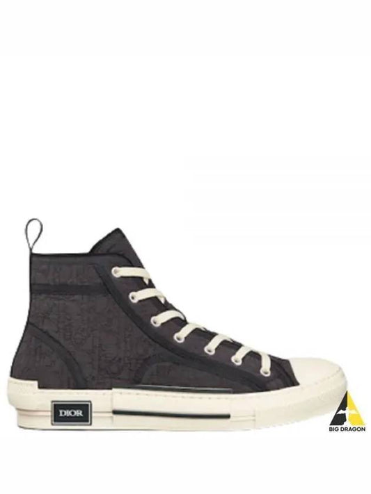 B23 Oblique Kumo High Top Sneakers Black - DIOR - BALAAN 2