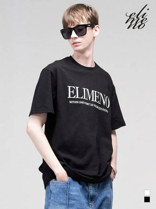 EL Retro Logo Overfit Short Sleeve T-Shirt Black - ELIMENO - BALAAN 2