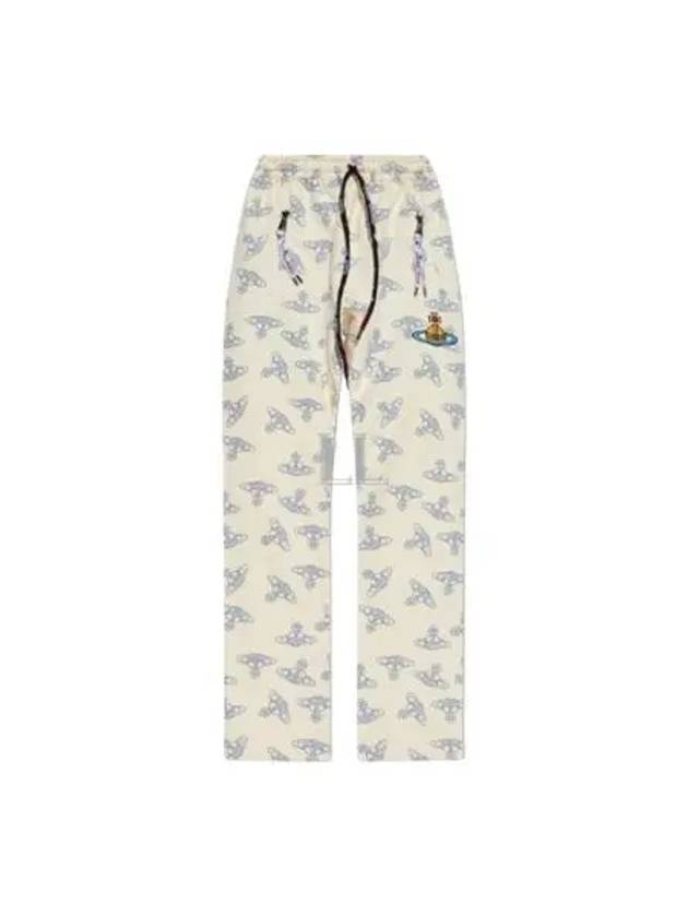 ORB Logo All-Over Track Pants Cream - VIVIENNE WESTWOOD - BALAAN 2