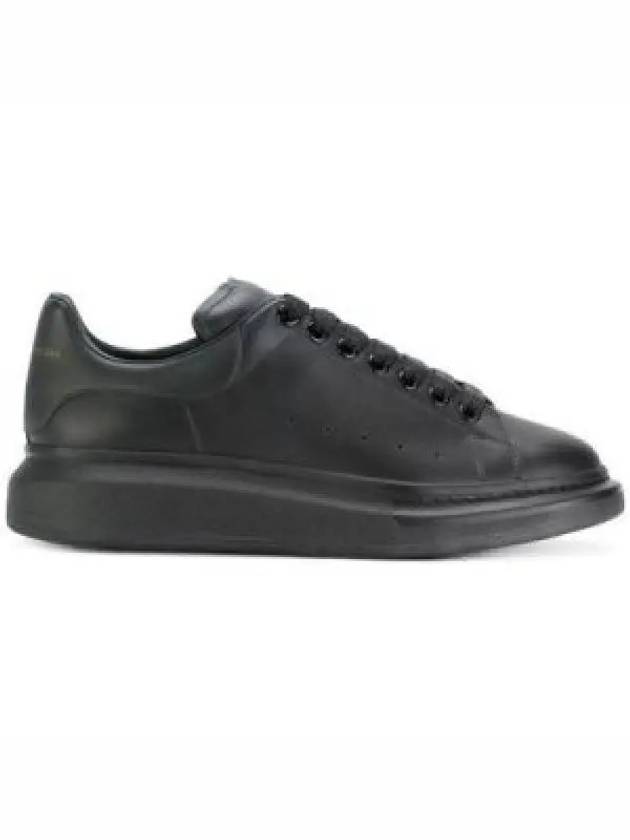 Chunky Sole Leather Low Top Sneakers Black - ALEXANDER MCQUEEN - BALAAN 2