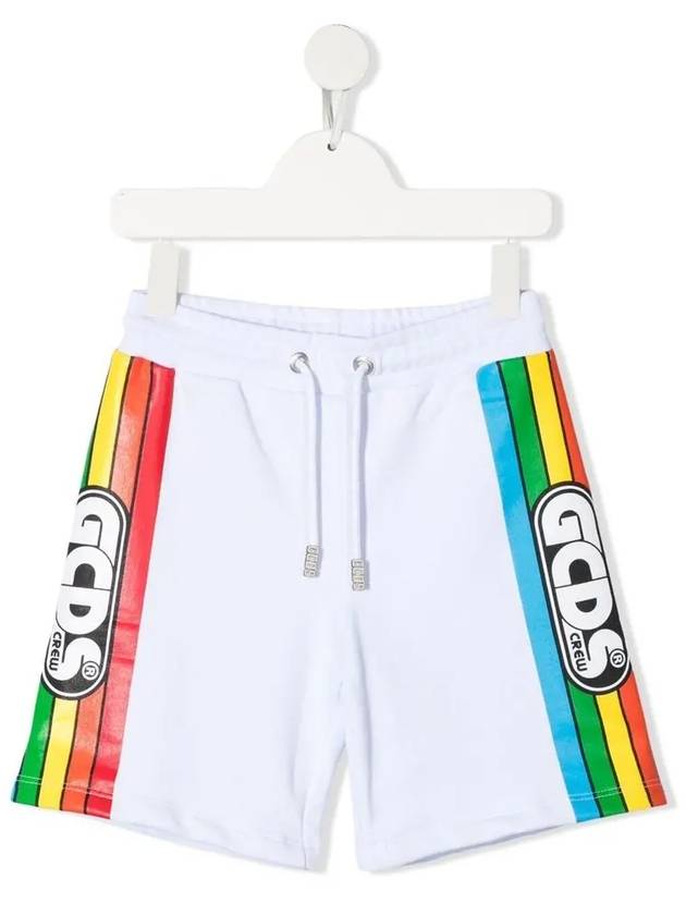 Kids Logo Stripe Track Shorts 027654 001 - GCDS - BALAAN 1