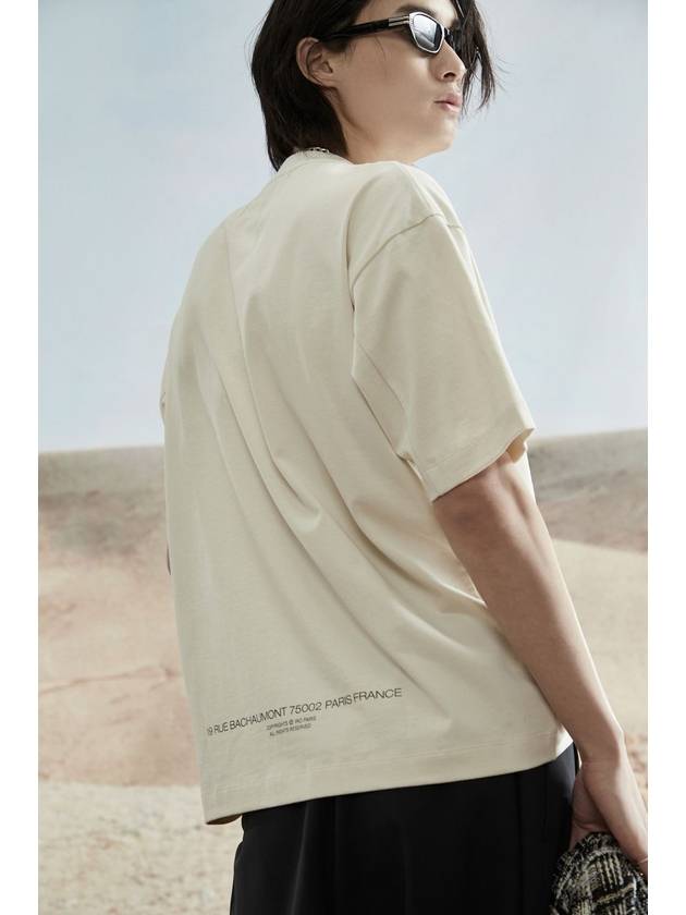 MADELEINE logo semi over cotton T shirt - IRO - BALAAN 20