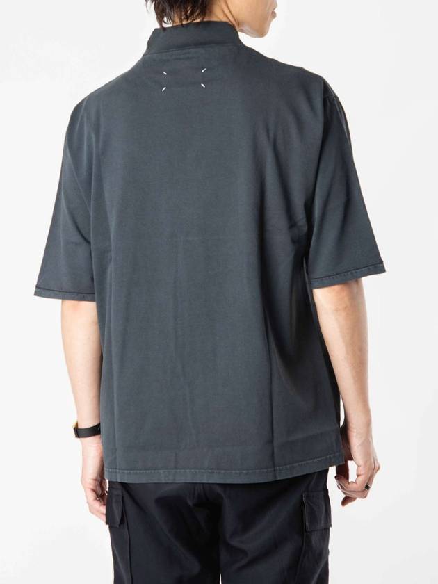 Numeric Cotton Short Sleeve T-Shirt Washed Black - MAISON MARGIELA - BALAAN 6