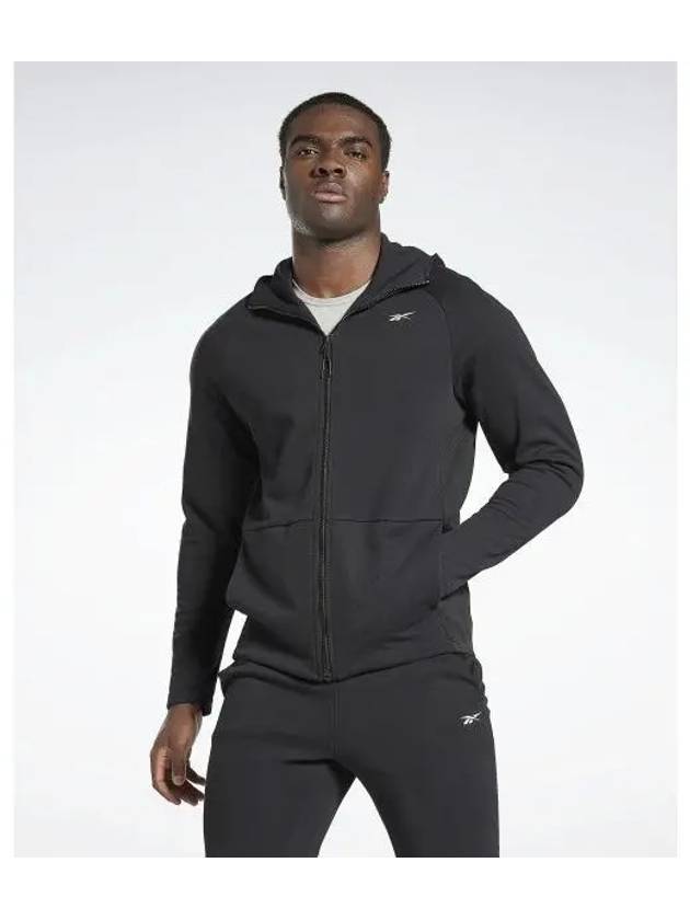 DMX INTERLOCK HOOD ZIP UP BLACK HG6718 - REEBOK - BALAAN 2