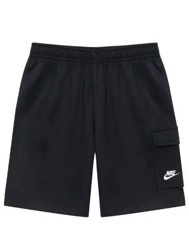 Sportswear Club Fleece Cargo Shorts Black - NIKE - BALAAN 2