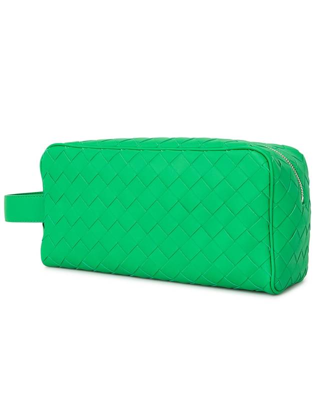 Intrecciato Travel Pouch Bag Parakeet - BOTTEGA VENETA - BALAAN 3