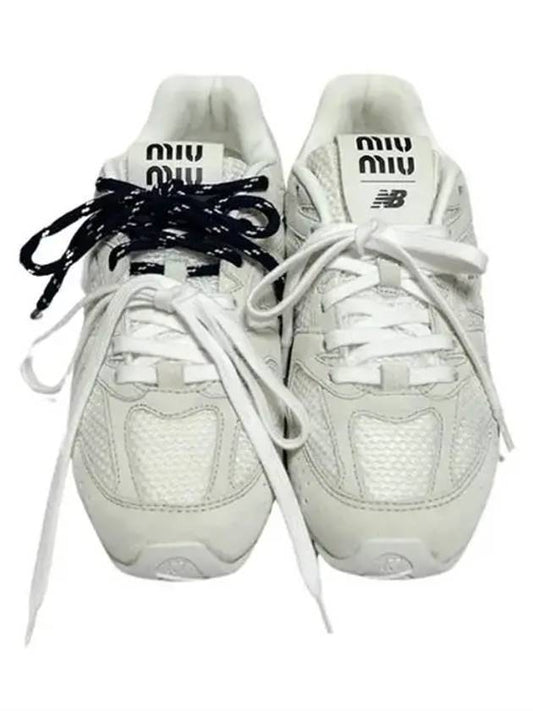 XNew Balance Suede Mesh Sneakers 5E165E 3D8C F0009 - MIU MIU - BALAAN 1